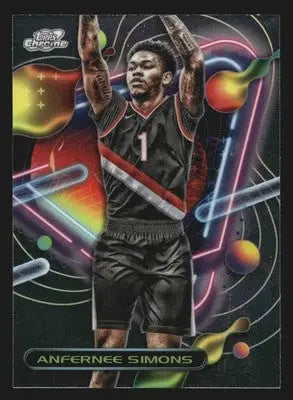 2023-24 Topps Cosmic Chrome Anfernee Simons #104 Trail Blazers - Basketball Card Single