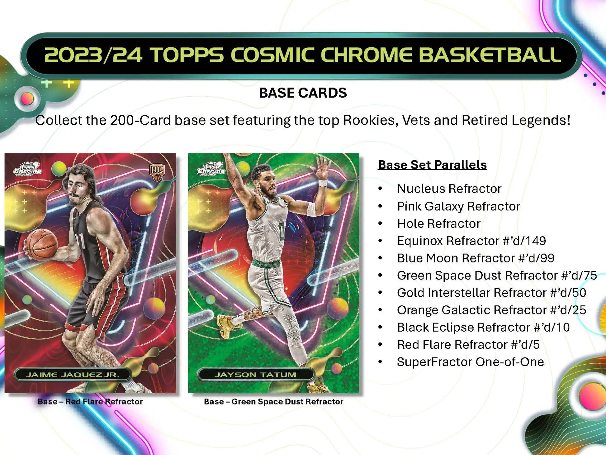 2023-24 Topps Cosmic Chrome Basketball Hobby Box - Sports Cards - Basketball Sealed
