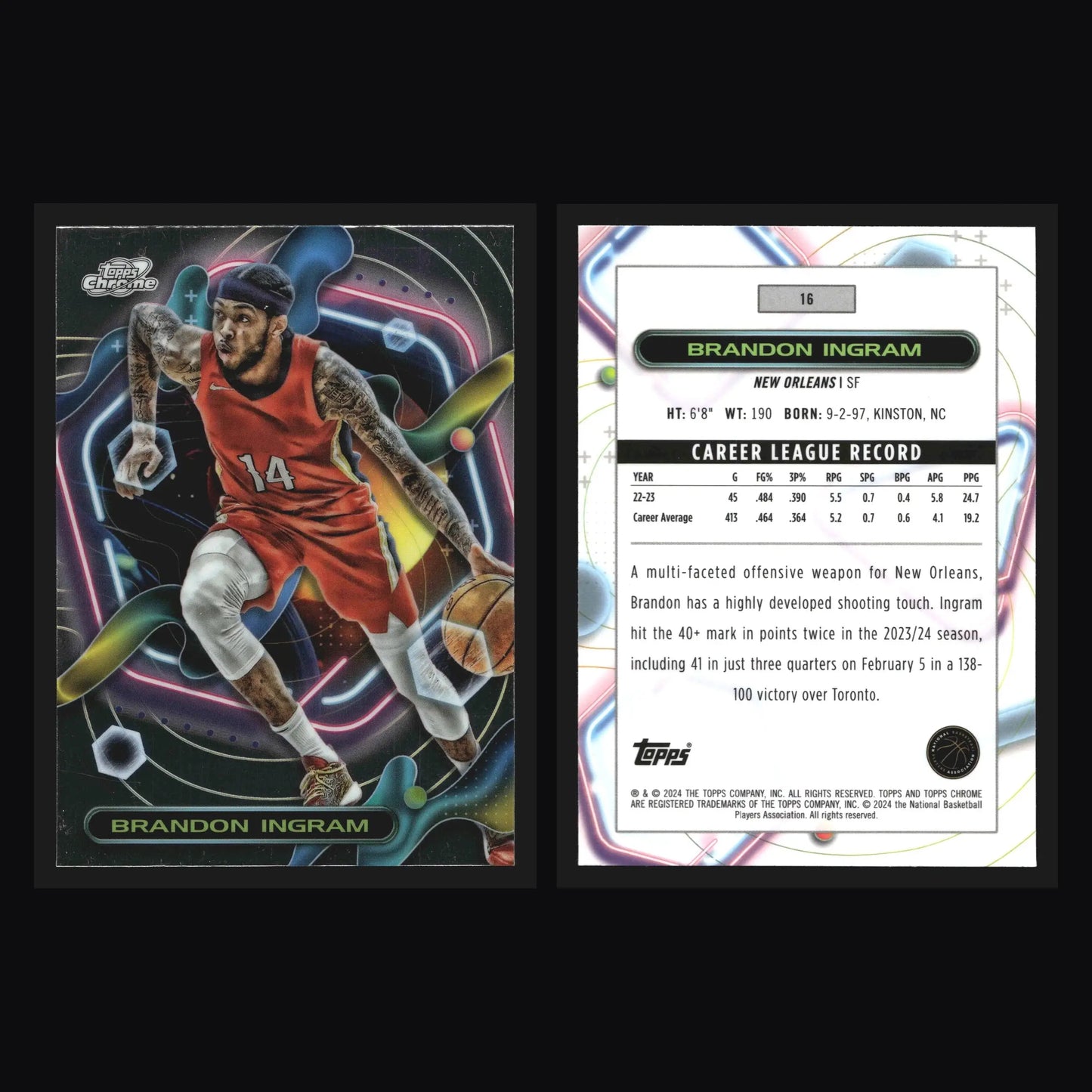 2023-24 Topps Cosmic Chrome Brandon Ingram #16 New Orleans Pelicans