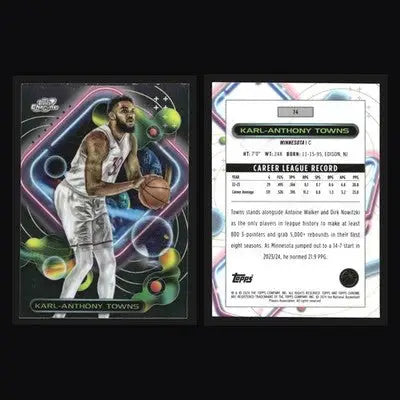 2023-24 Topps Cosmic Chrome Karl-Anthony Towns #74 Timberwolves - Basketball Card Single