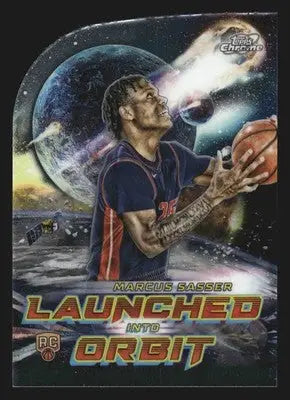 2023-24 Topps Cosmic Chrome Launched Into Orbit Marcus Sasser #LIO-10 RC - Basketball Card Single