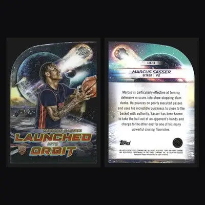 2023-24 Topps Cosmic Chrome Launched Into Orbit Marcus Sasser #LIO-10 RC - Basketball Card Single