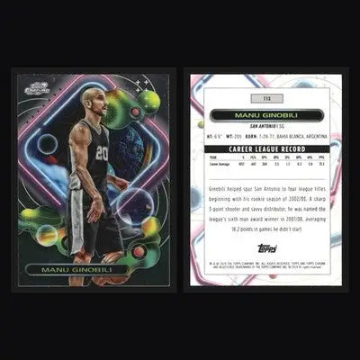 2023-24 Topps Cosmic Chrome Manu Ginobili #113 San Antonio Spurs HOF - Basketball Card Single