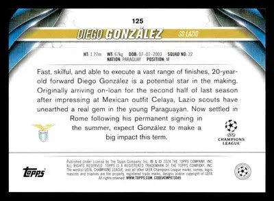 2023-24 Topps Jade Edition UEFA Club Competitions #125 Diego Gonzalez - Other