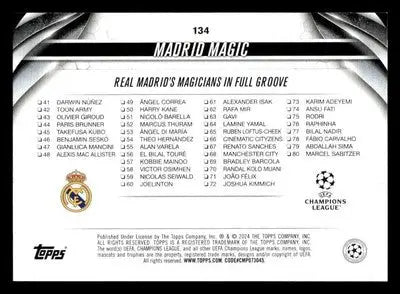2023-24 Topps Jade Edition UEFA Club Competitions #134 Madrid Magic - Other
