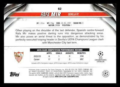 2023-24 Topps Jade Edition UEFA Club Competitions #62 Rafa Mir - Other