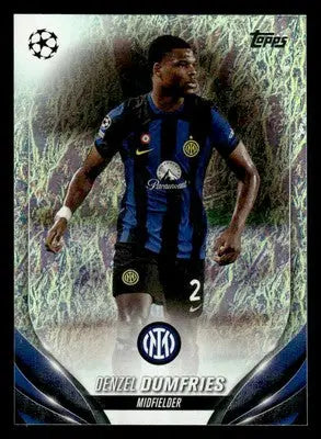 2023-24 Topps Jade Edition UEFA Club Competitions #9 Denzel Dumfries - Soccer Card Single