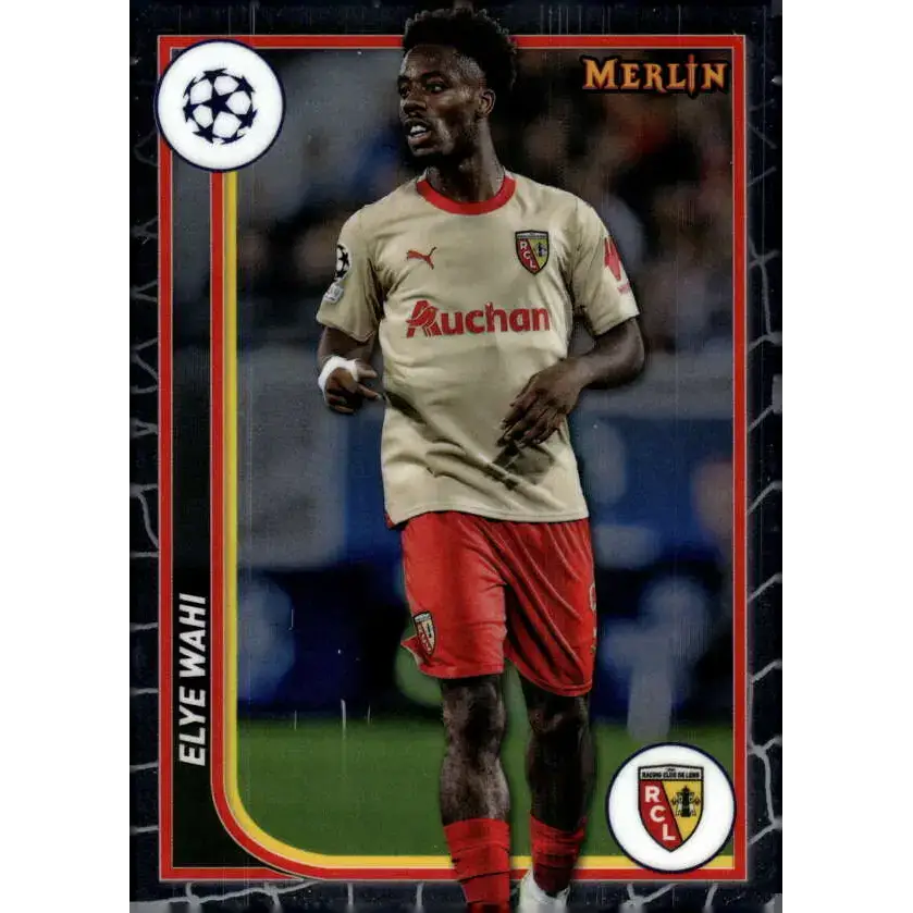 2023-24 Topps Merlin UEFA #101 Elye Wahi EX Excellent RC Lens Soccer Card - Soccer Card Single