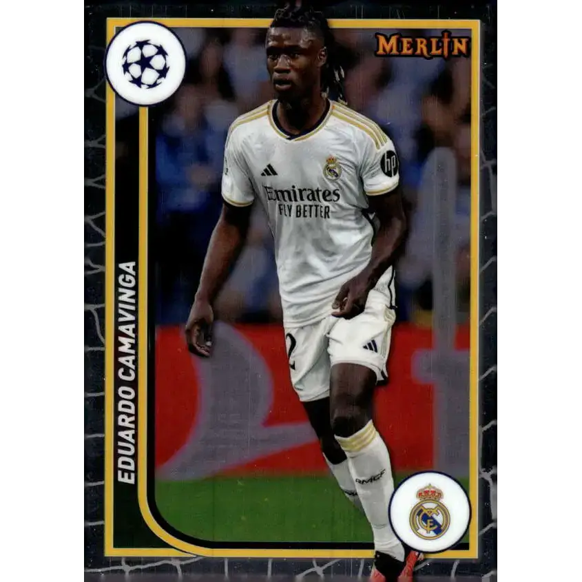 2023-24 Topps Merlin UEFA #108 Eduardo Camavinga EX Excellent Real Madrid C.F. Soccer Card - Soccer Card Single
