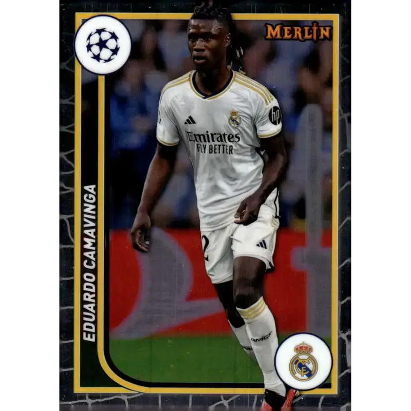 2023-24 Topps Merlin UEFA #108 Eduardo Camavinga EX Excellent Real Madrid C.F. Soccer Card - Soccer Card Single