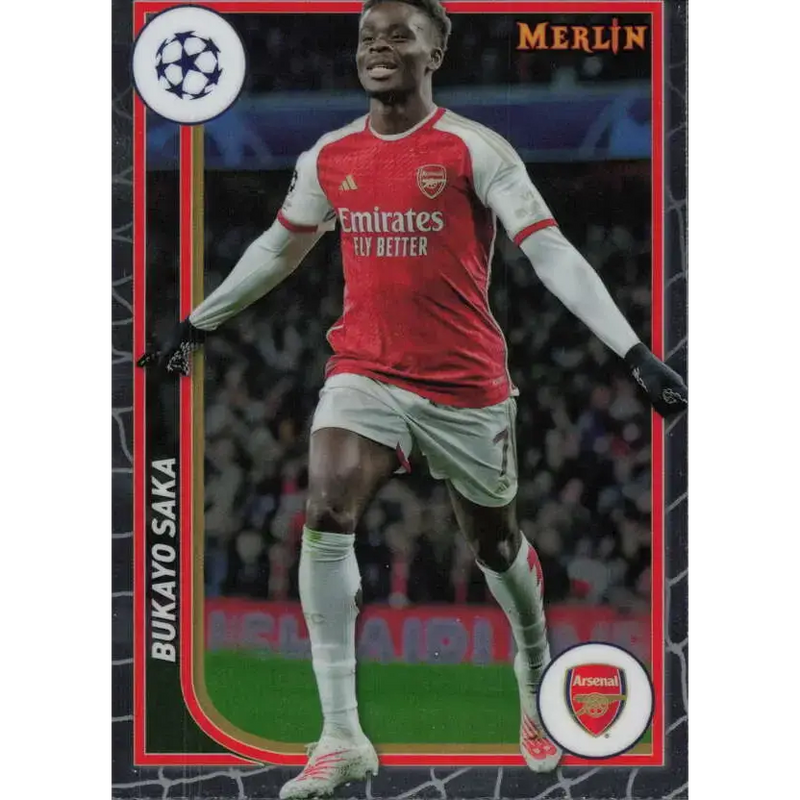 2023-24 Topps Merlin UEFA #11 Bukayo Saka EX Excellent Arsenal FC Soccer Card