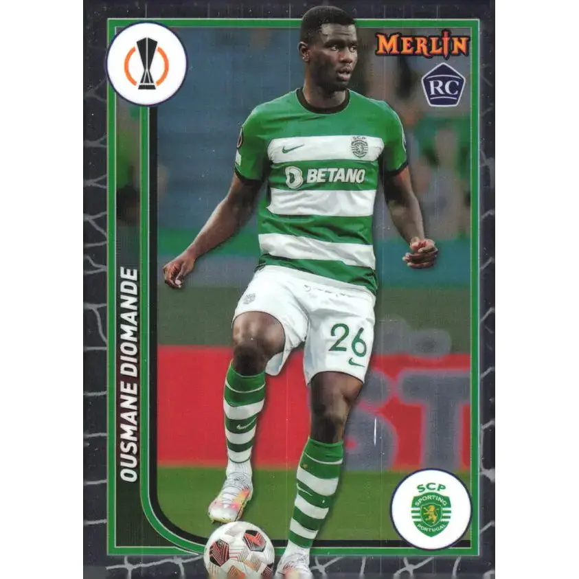 2023-24 Topps Merlin UEFA #114 Ousmane Diomande EX Excellent RC Rookie Sporting Clube de Portugal Soccer Card - Soccer