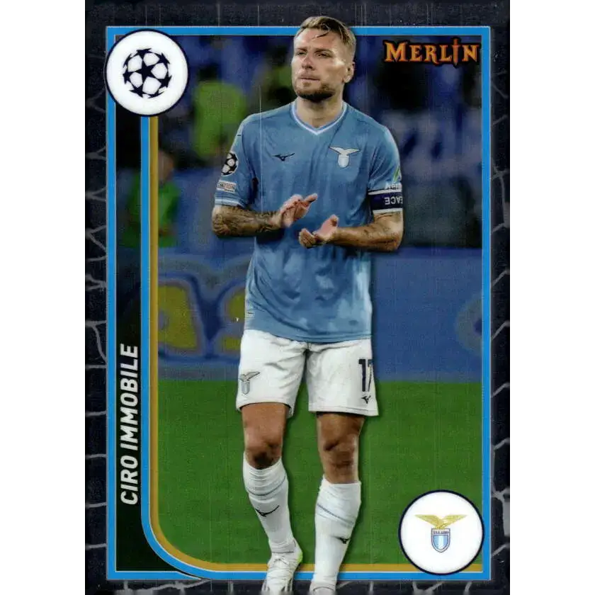 2023-24 Topps Merlin UEFA #119 Ciro Immobile EX Excellent SS Lazio Soccer Card - Soccer Card Single