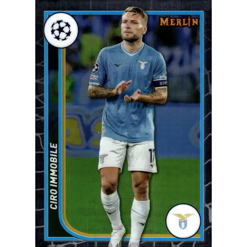 2023-24 Topps Merlin UEFA #119 Ciro Immobile EX Excellent SS Lazio Soccer Card - Soccer Card Single