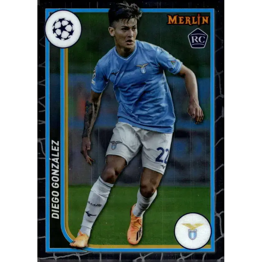 2023-24 Topps Merlin UEFA #120 Diego Gonzalez EX Excellent RC Rookie SS Lazio Soccer Card - Soccer Card Single