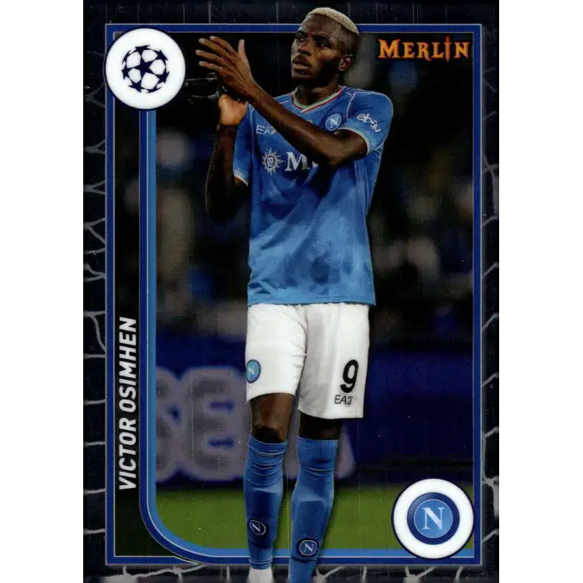 2023-24 Topps Merlin UEFA #124 Victor Osimhen EX Excellent SSC Napoli Soccer Card - Soccer Card Single
