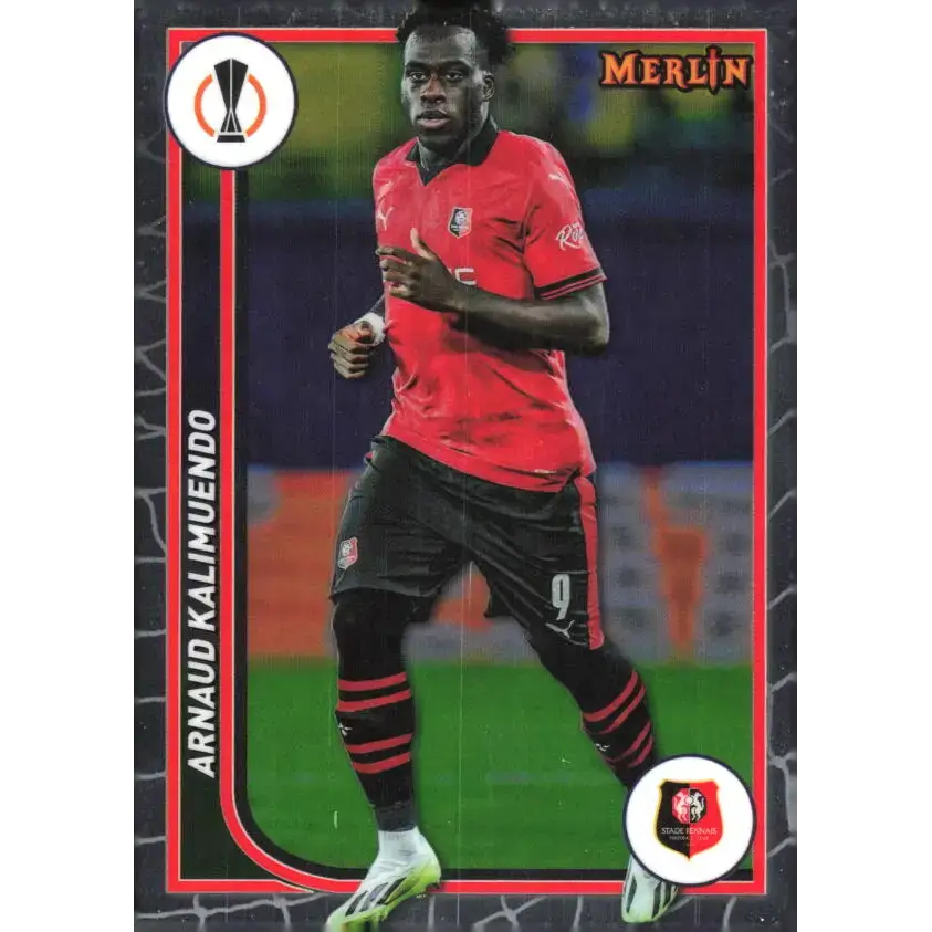 2023-24 Topps Merlin UEFA #127 Arnaud Kalimuendo EX Excellent Stade Rennais FC Soccer Card - Soccer Card Single