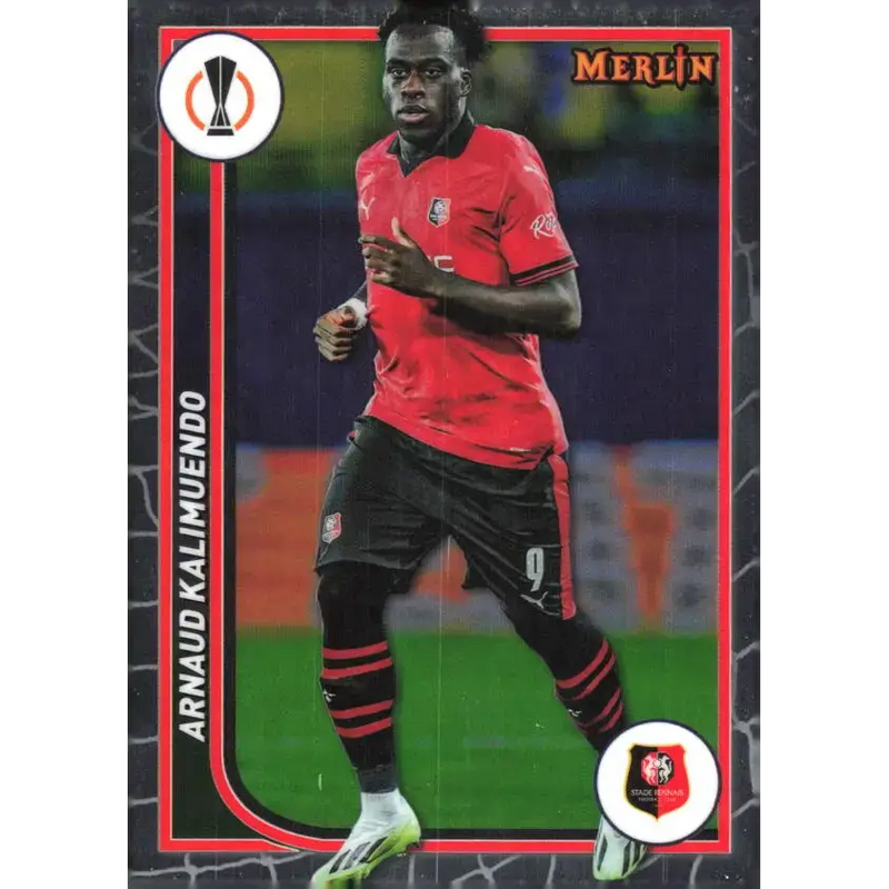 2023-24 Topps Merlin UEFA #127 Arnaud Kalimuendo EX Excellent Stade Rennais FC Soccer Card - Soccer Card Single