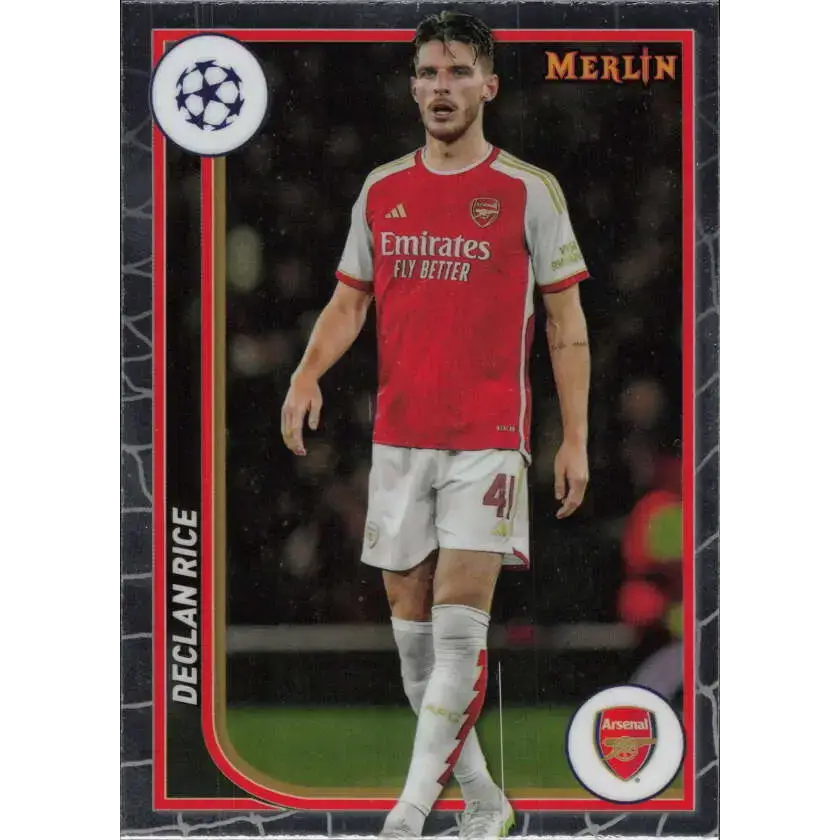 2023-24 Topps Merlin UEFA #13 Declan Rice EX Excellent Arsenal FC Soccer Card - Soccer Card Single
