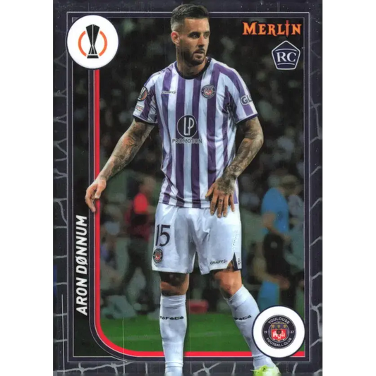 2023-24 Topps Merlin UEFA #133 Aron Donnum EX Excellent RC Rookie Toulouse FC Soccer Card - Soccer Card Single