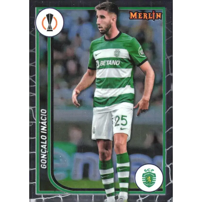 2023-24 Topps Merlin UEFA #135 Goncalo Inacio EX Excellent Sporting Clube de Portugal Soccer Card - Soccer Card Single