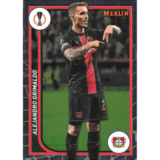 2023-24 Topps Merlin UEFA #145 Alejandro Grimaldo EX Excellent Bayer 04 Leverkusen Soccer Card - Soccer Card Single
