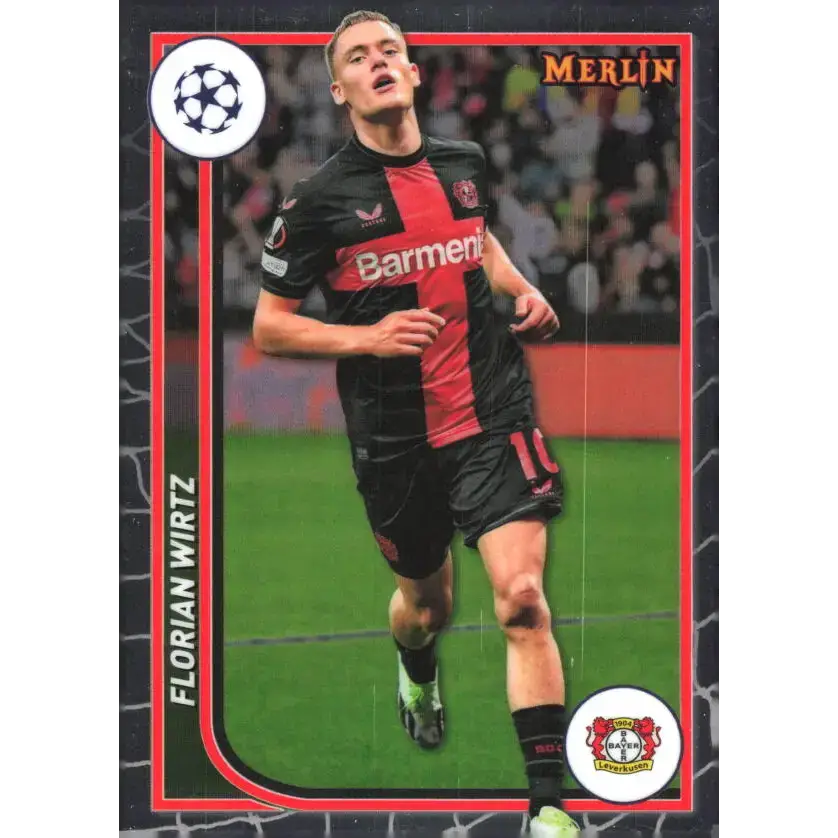 2023-24 Topps Merlin UEFA #20 Florian Wirtz EX Excellent Bayer 04 Leverkusen Soccer Card - Soccer Card Single