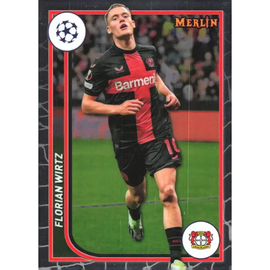 2023-24 Topps Merlin UEFA #20 Florian Wirtz EX Excellent Bayer 04 Leverkusen Soccer Card - Soccer Card Single