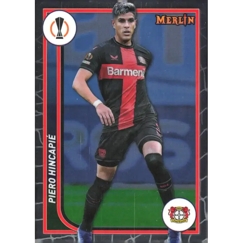 2023-24 Topps Merlin UEFA #21 Piero Hincapie EX Excellent Bayer 04 Leverkusen Soccer Card - Soccer Card Single