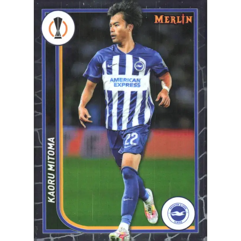 2023-24 Topps Merlin UEFA #29 Kaoru Mitoma EX Excellent Brighton & Hove Albion FC Soccer Card - Soccer Card Single