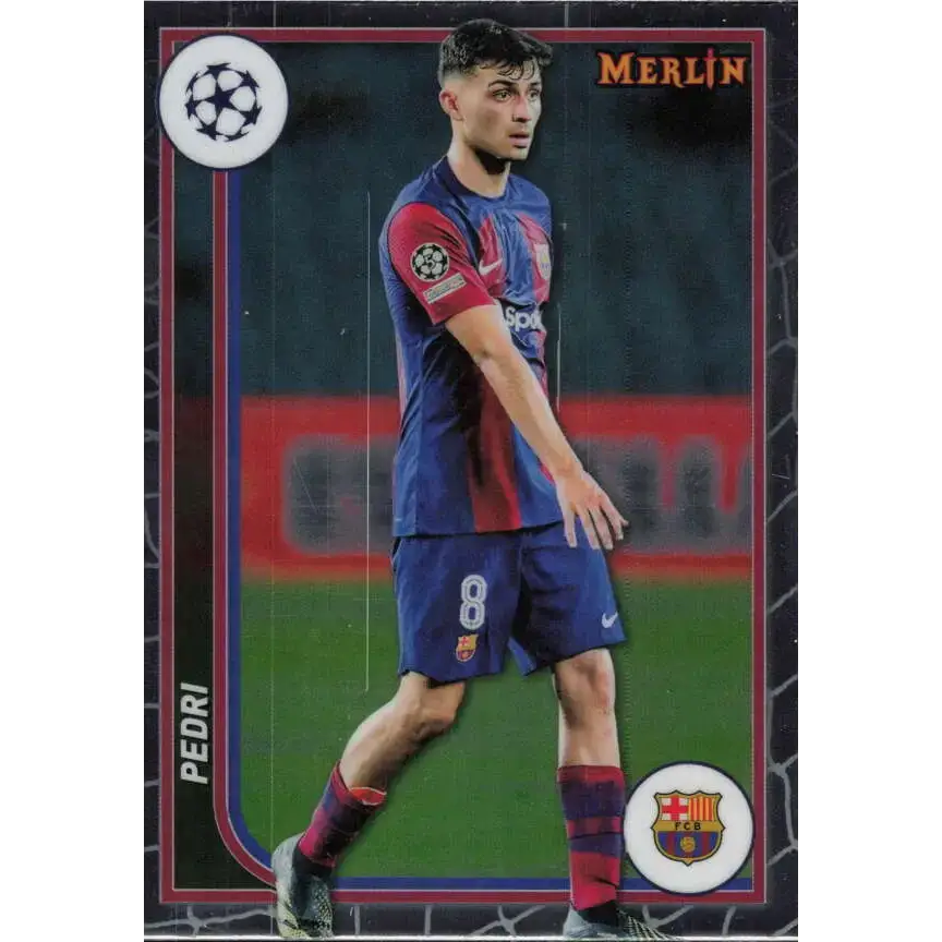 2023-24 Topps Merlin UEFA #33 Pedri EX Excellent FC Barcelona Soccer Card - Soccer Card Single