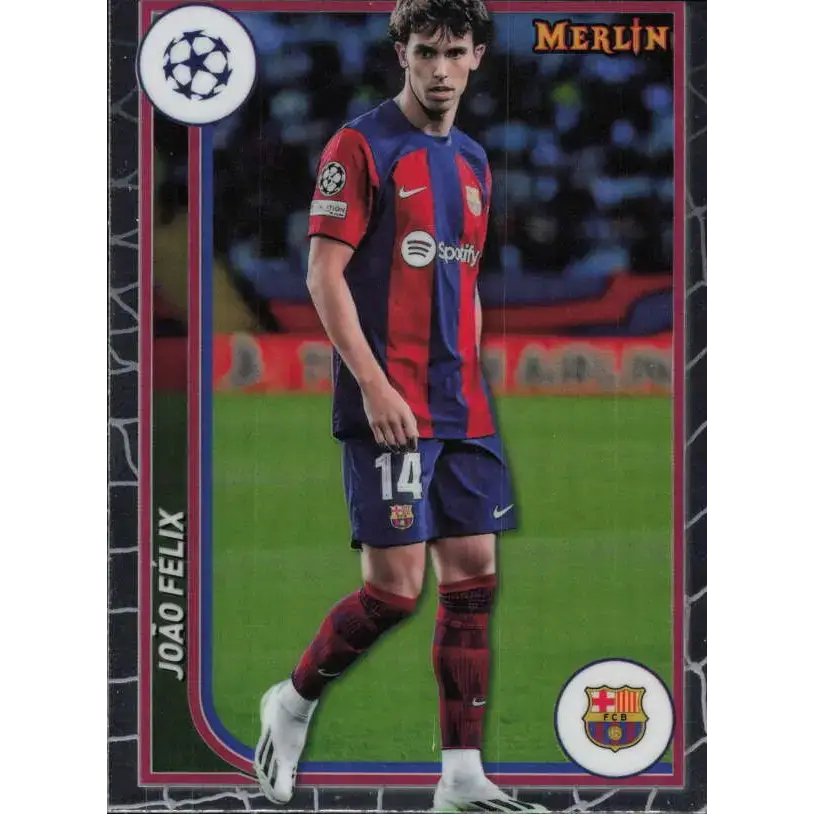 2023-24 Topps Merlin UEFA #40 Joao Felix EX Excellent FC Barcelona Soccer Card - Soccer Card Single