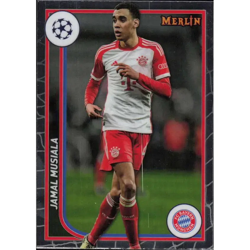 2023-24 Topps Merlin UEFA #41 Jamal Musiala EX Excellent FC Bayern Munchen Soccer Card - Soccer Card Single