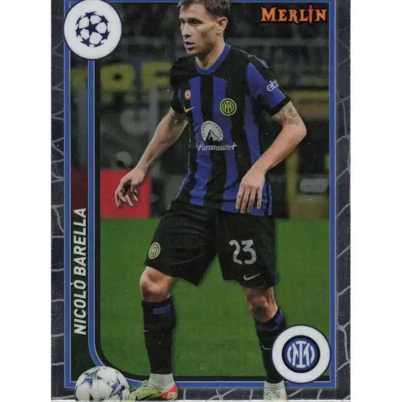 2023-24 Topps Merlin UEFA #47 Nicolo Barella EX Excellent FC Internazionale Milano Soccer Card - Soccer Card Single