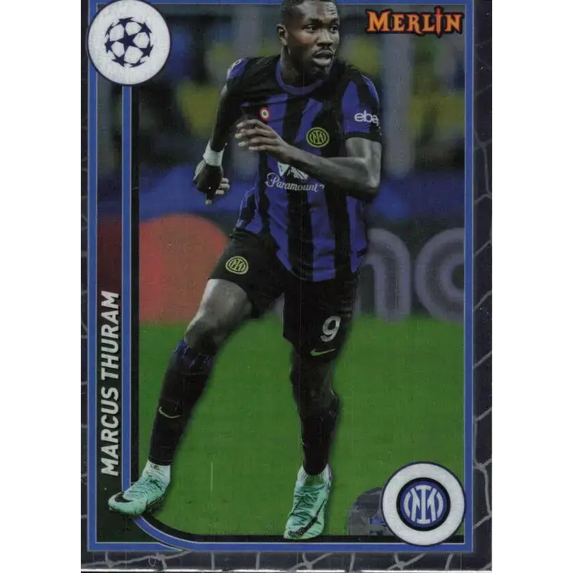 2023-24 Topps Merlin UEFA #49 Marcus Thuram EX Excellent FC Internazionale Milano Soccer Card - Soccer Card Single