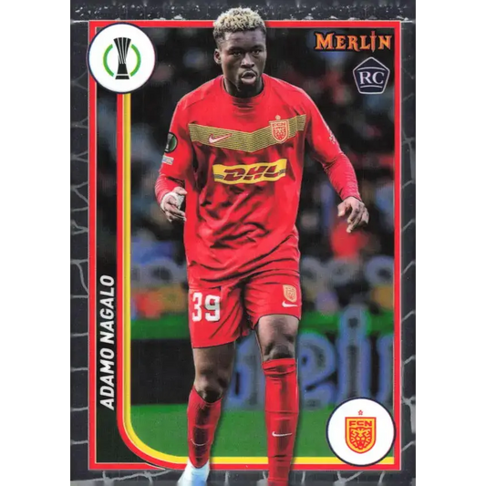2023-24 Topps Merlin UEFA #51 Adamo Nagalo EX Excellent RC Rookie FC Nordsjaelland Soccer Card - Soccer Card Single