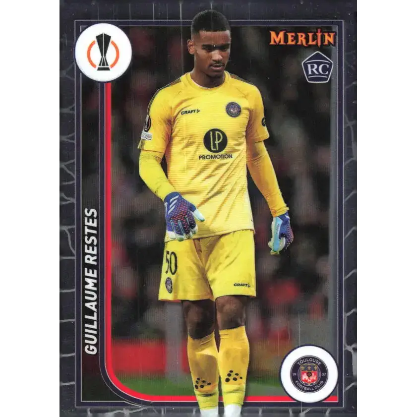 2023-24 Topps Merlin UEFA #61 Guillaume Restes EX Excellent RC Rookie Toulouse FC Soccer Card - Soccer Card Single