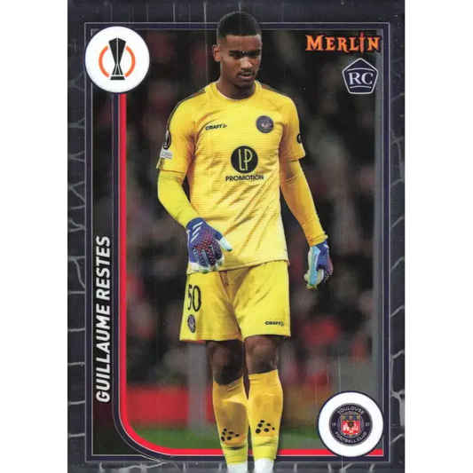 2023-24 Topps Merlin UEFA #61 Guillaume Restes EX Excellent RC Rookie Toulouse FC Soccer Card - Soccer Card Single