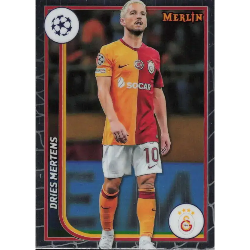 2023-24 Topps Merlin UEFA #64 Dries Mertens EX Excellent Galatasaray A.S. Soccer Card - Soccer Card Single