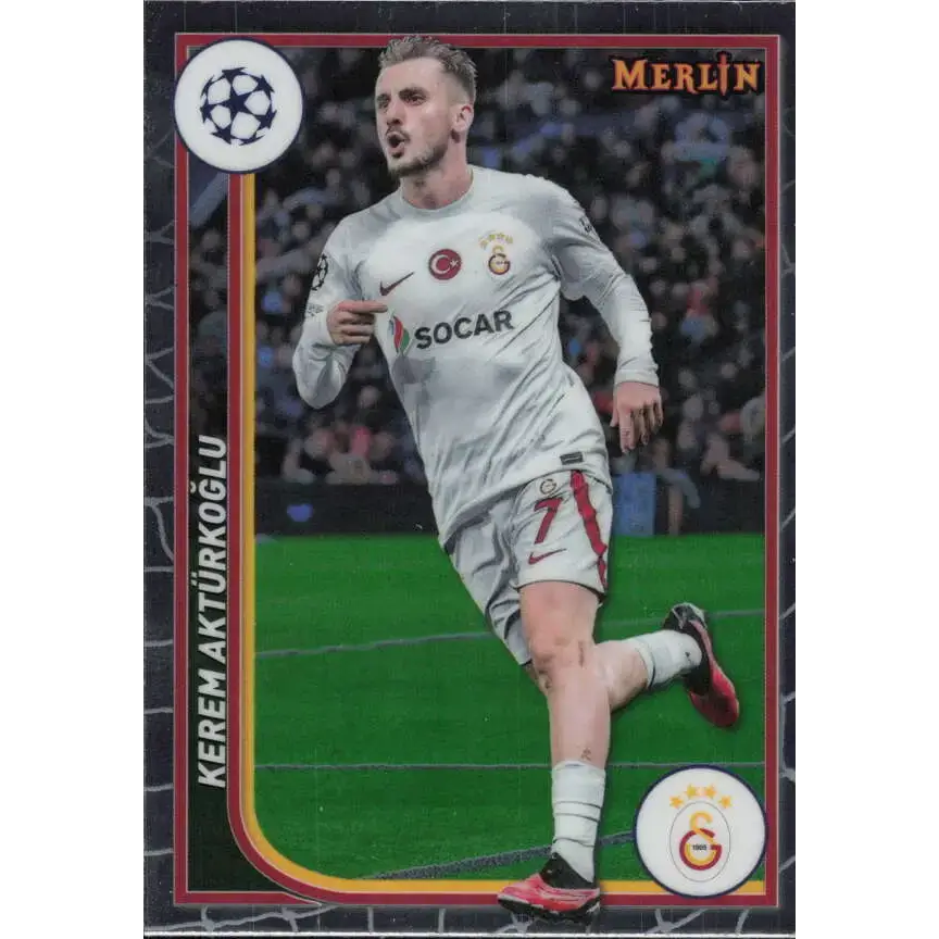 2023-24 Topps Merlin UEFA #65 Kerem Akturkoglu EX Excellent Galatasaray A.S. Soccer Card - Soccer Card Single