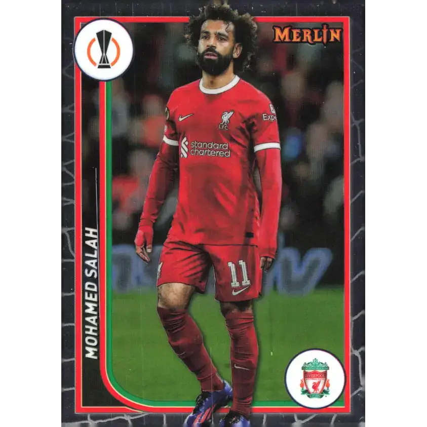 2023-24 Topps Merlin UEFA #69 Mohamed Salah EX Excellent Liverpool FC Soccer Card - Soccer Card Single
