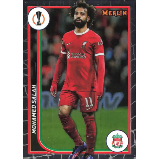 2023-24 Topps Merlin UEFA #69 Mohamed Salah EX Excellent Liverpool FC Soccer Card - Soccer Card Single