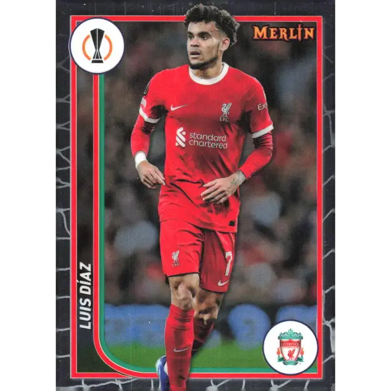 2023-24 Topps Merlin UEFA #71 Luis Diaz EX Excellent Liverpool FC Soccer Card - Soccer Card Single