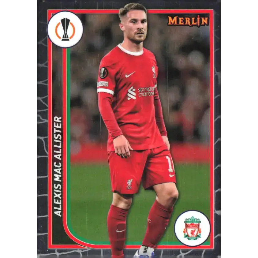 2023-24 Topps Merlin UEFA #72 Alexis Mac Allister EX Excellent Liverpool FC Soccer Card - Soccer Card Single