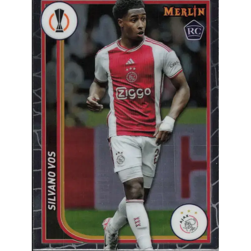 2023-24 Topps Merlin UEFA #8 Silvano Vos EX Excellent RC Rookie AFC Ajax Soccer Card - Soccer Card Single