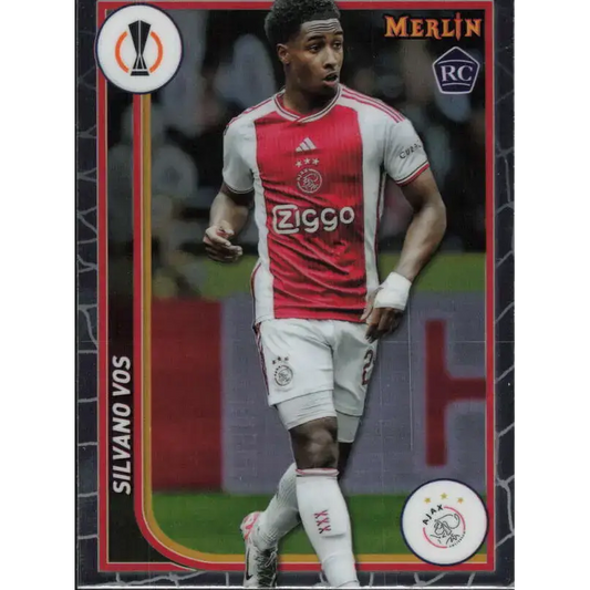 2023-24 Topps Merlin UEFA #8 Silvano Vos EX Excellent RC Rookie AFC Ajax Soccer Card - Soccer Card Single