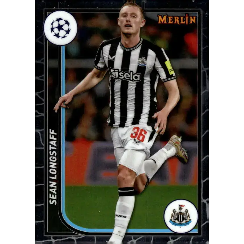 2023-24 Topps Merlin UEFA #86 Sean Longstaff EX Excellent Newcastle United Soccer Card - Soccer Card Single