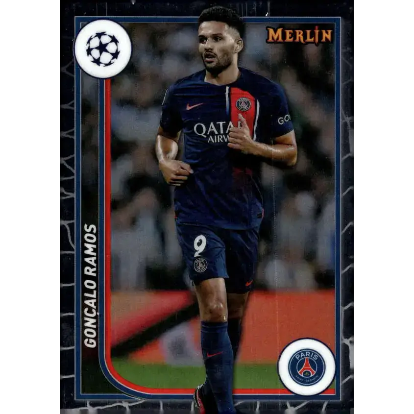 2023-24 Topps Merlin UEFA #91 Goncalo Ramos EX Excellent Paris Saint-Germain Soccer Card - Soccer Card Single