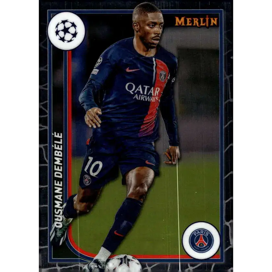2023-24 Topps Merlin UEFA #94 Ousmane Dembele EX Excellent Paris Saint-Germain Soccer Card - Soccer Card Single