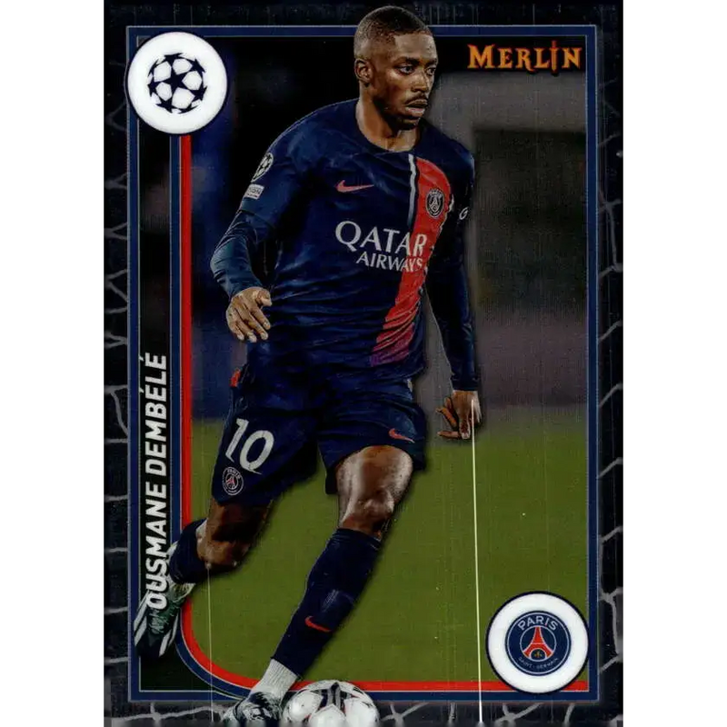 2023-24 Topps Merlin UEFA #94 Ousmane Dembele EX Excellent Paris Saint-Germain Soccer Card - Soccer Card Single